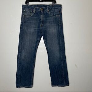 LEVI 100% COTTON DARK WASH DENIM JEANS STRAIGHT FIT 34x30